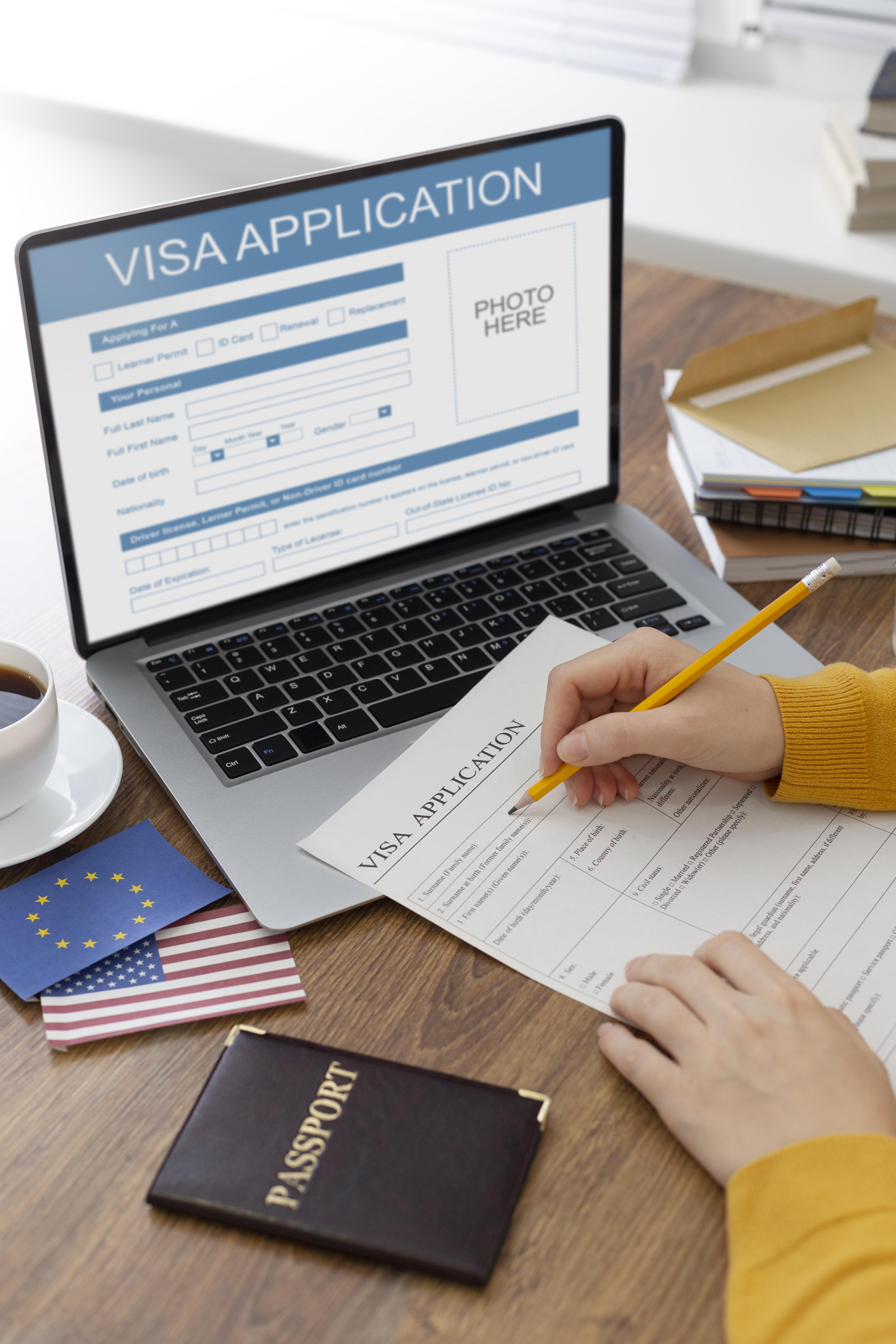 visa-application-composition-with-europe-america-flag
